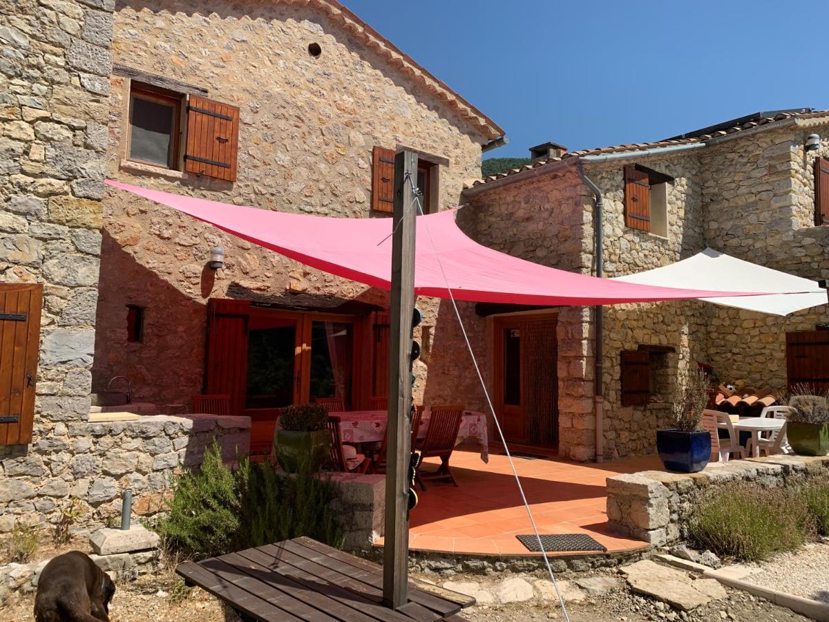 FONT NOUVELLE maison de charme Drôme Provençale, 6 ou 10 personnes avec piscine Plaisians Exterior foto