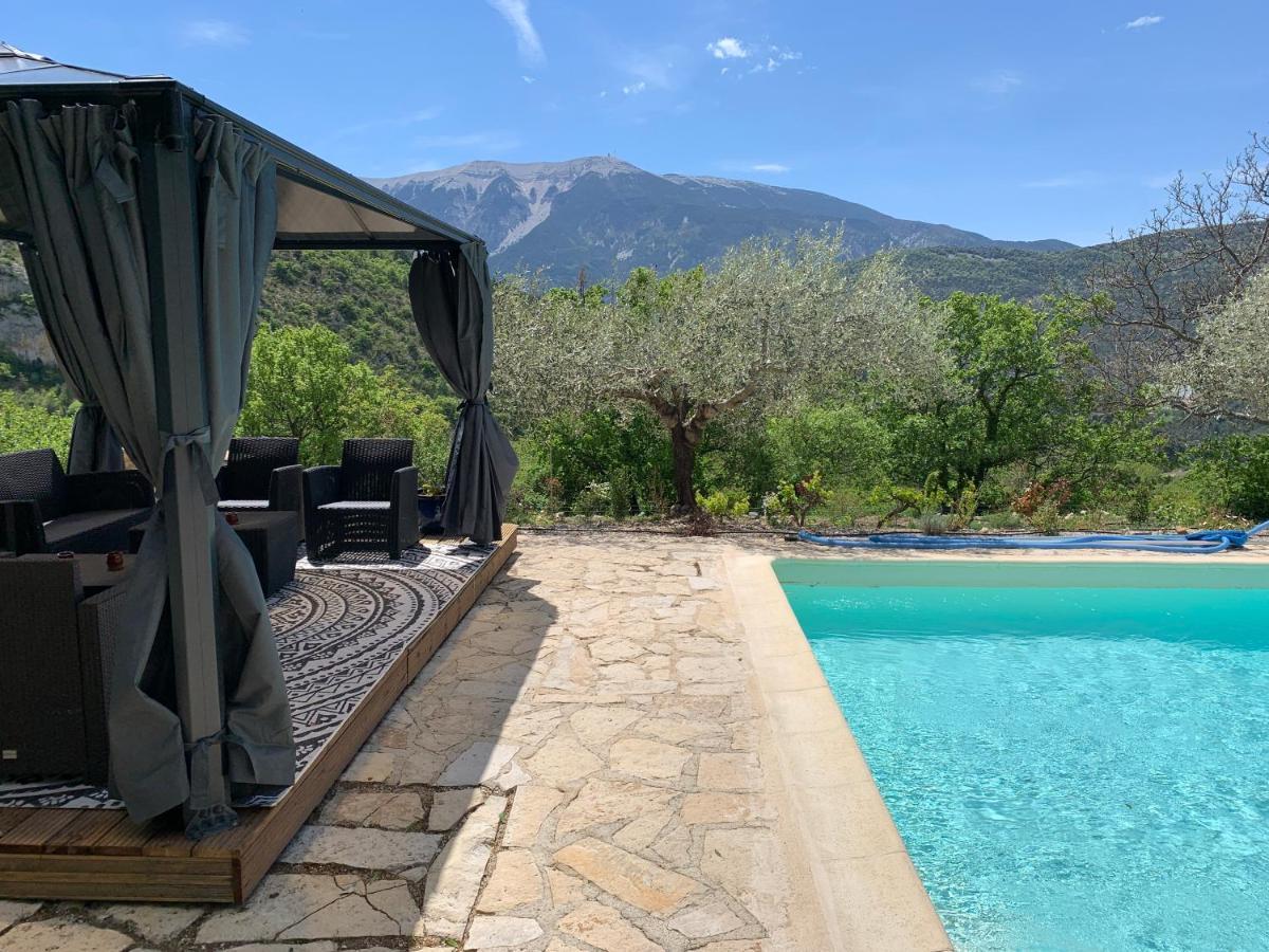 FONT NOUVELLE maison de charme Drôme Provençale, 6 ou 10 personnes avec piscine Plaisians Exterior foto