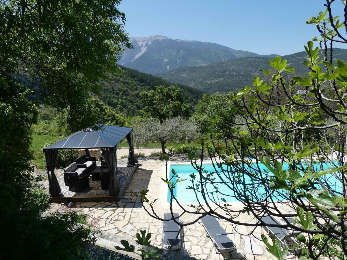 FONT NOUVELLE maison de charme Drôme Provençale, 6 ou 10 personnes avec piscine Plaisians Exterior foto