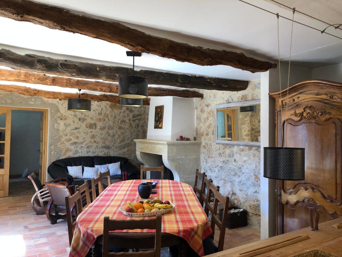 FONT NOUVELLE maison de charme Drôme Provençale, 6 ou 10 personnes avec piscine Plaisians Exterior foto