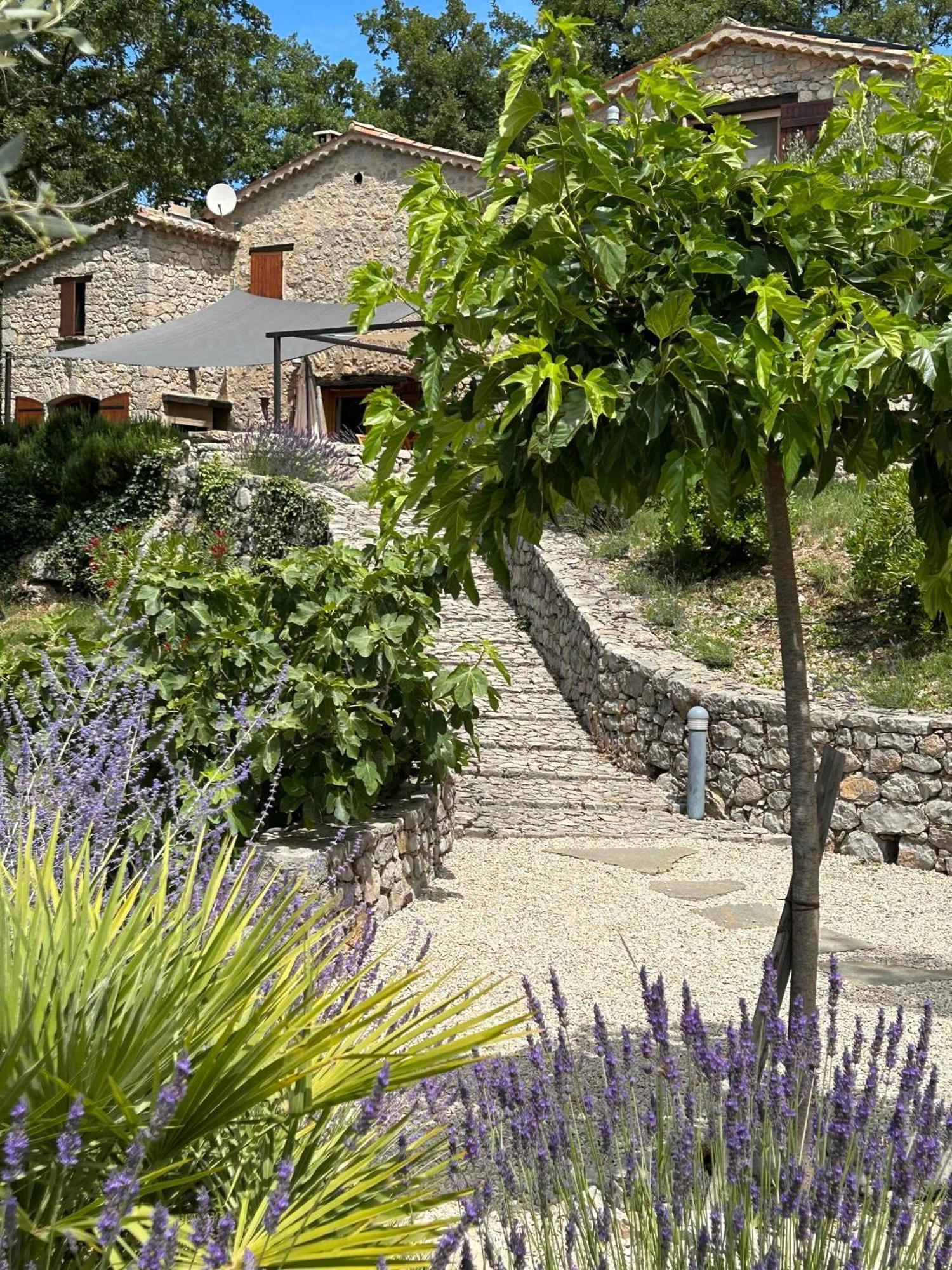 FONT NOUVELLE maison de charme Drôme Provençale, 6 ou 10 personnes avec piscine Plaisians Exterior foto